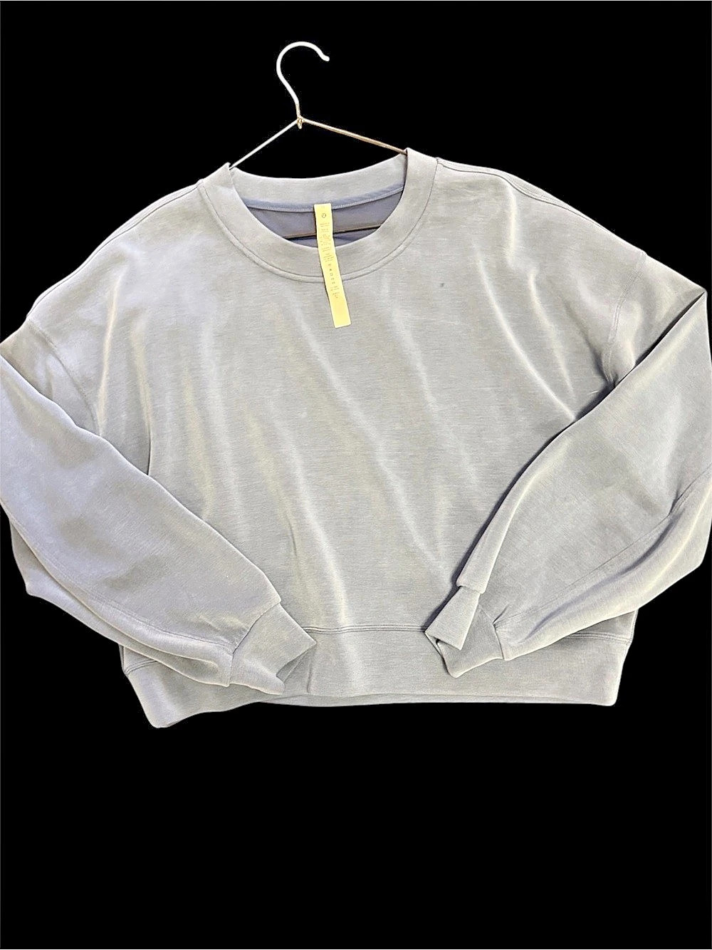 lululemon Softstreme Perfectly Oversized Cropped Crew dark blue Sweatshirt Size